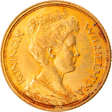 Moneta, Holandia, Wilhelmina I, 5 Gulden, 1912, EF(40-45), Złoto, KM:151