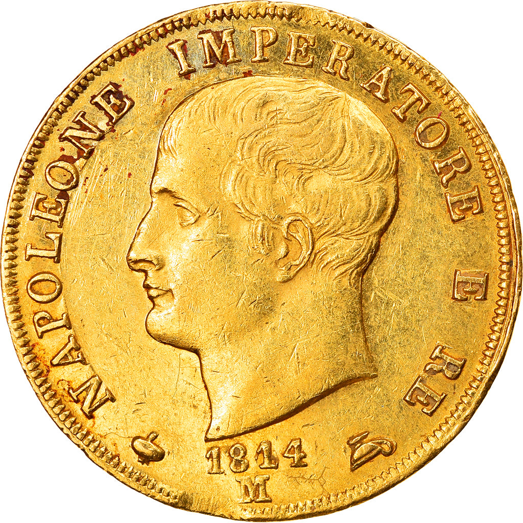 Coin, ITALIAN STATES, KINGDOM OF NAPOLEON, Napoleon I, 40 Lire, 1814, Milan