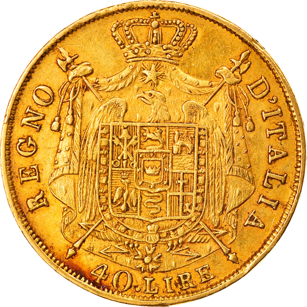 Coin, ITALIAN STATES, KINGDOM OF NAPOLEON, Napoleon I, 40 Lire, 1814, Milan