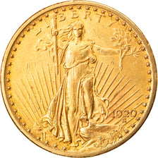 Moneta, USA, Saint-Gaudens, $20, Double Eagle, 1920, Philadelphia, AU(55-58)