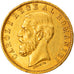 Romania, Carol I, 20 Lei, 1883, AU(55-58), Gold, KM:20
