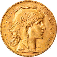 Coin, France, Marianne, 20 Francs, 1908, Paris, MS(63), Gold, KM:857