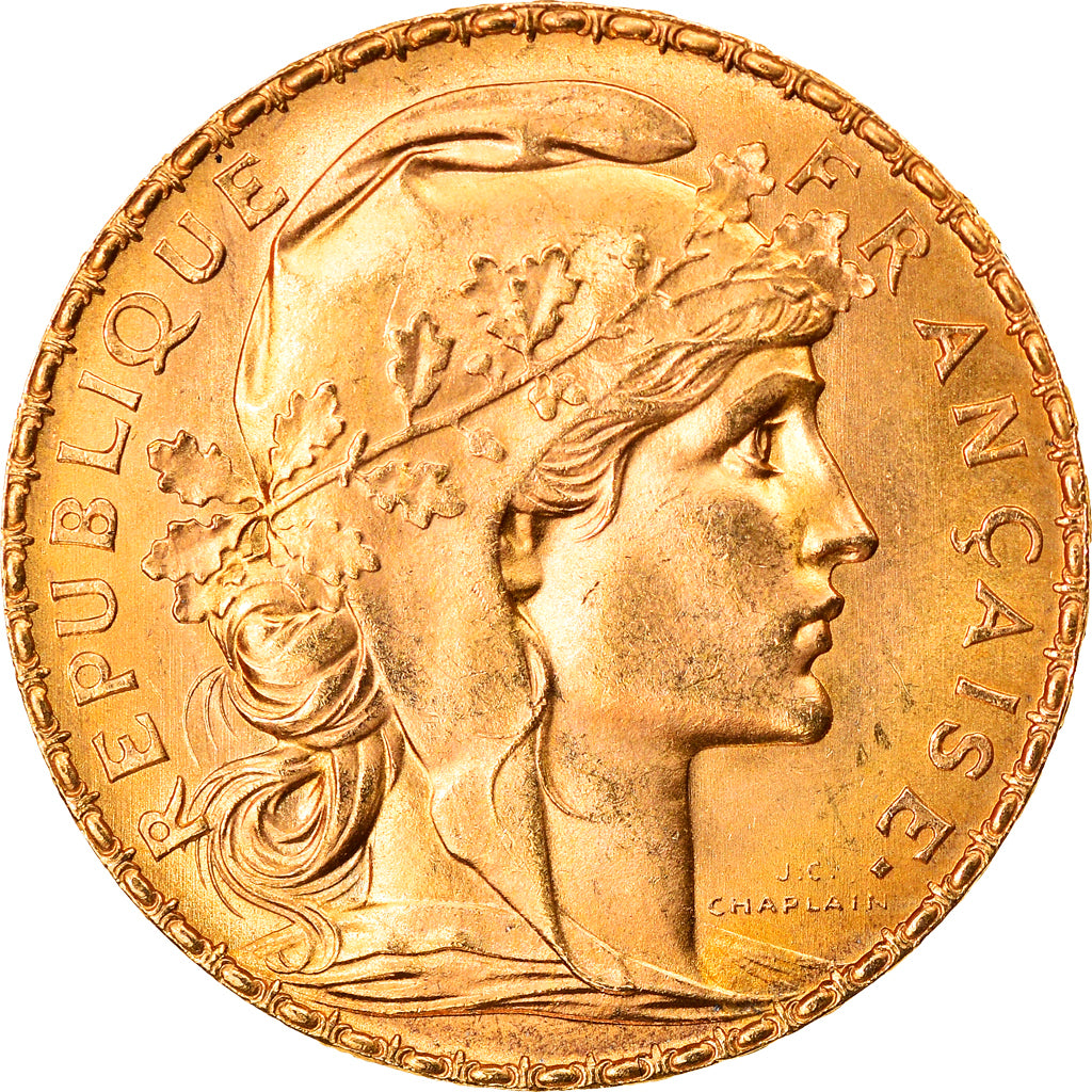 Coin, France, Marianne, 20 Francs, 1909, Paris, MS(63), Gold, KM:857