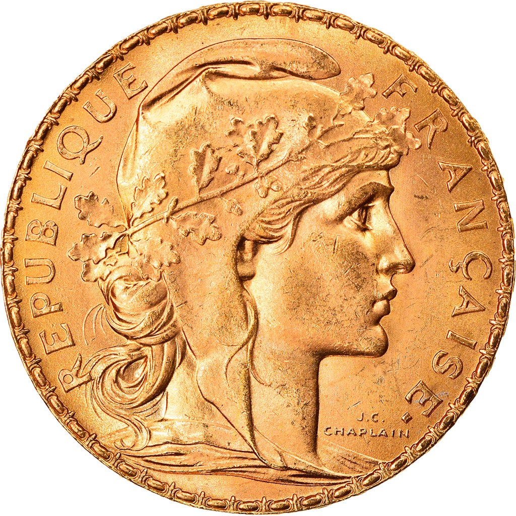 Monnaie, France, Marianne, 20 Francs, 1910, Paris, SPL, Or, Gadoury:1064a
