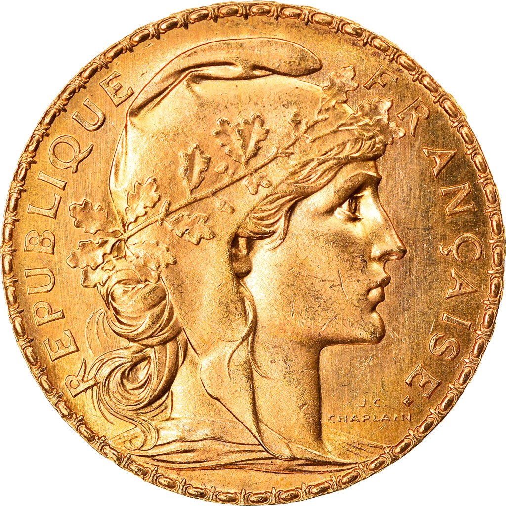 Coin, France, Marianne, 20 Francs, 1911, Paris, MS(63), Gold, KM:857
