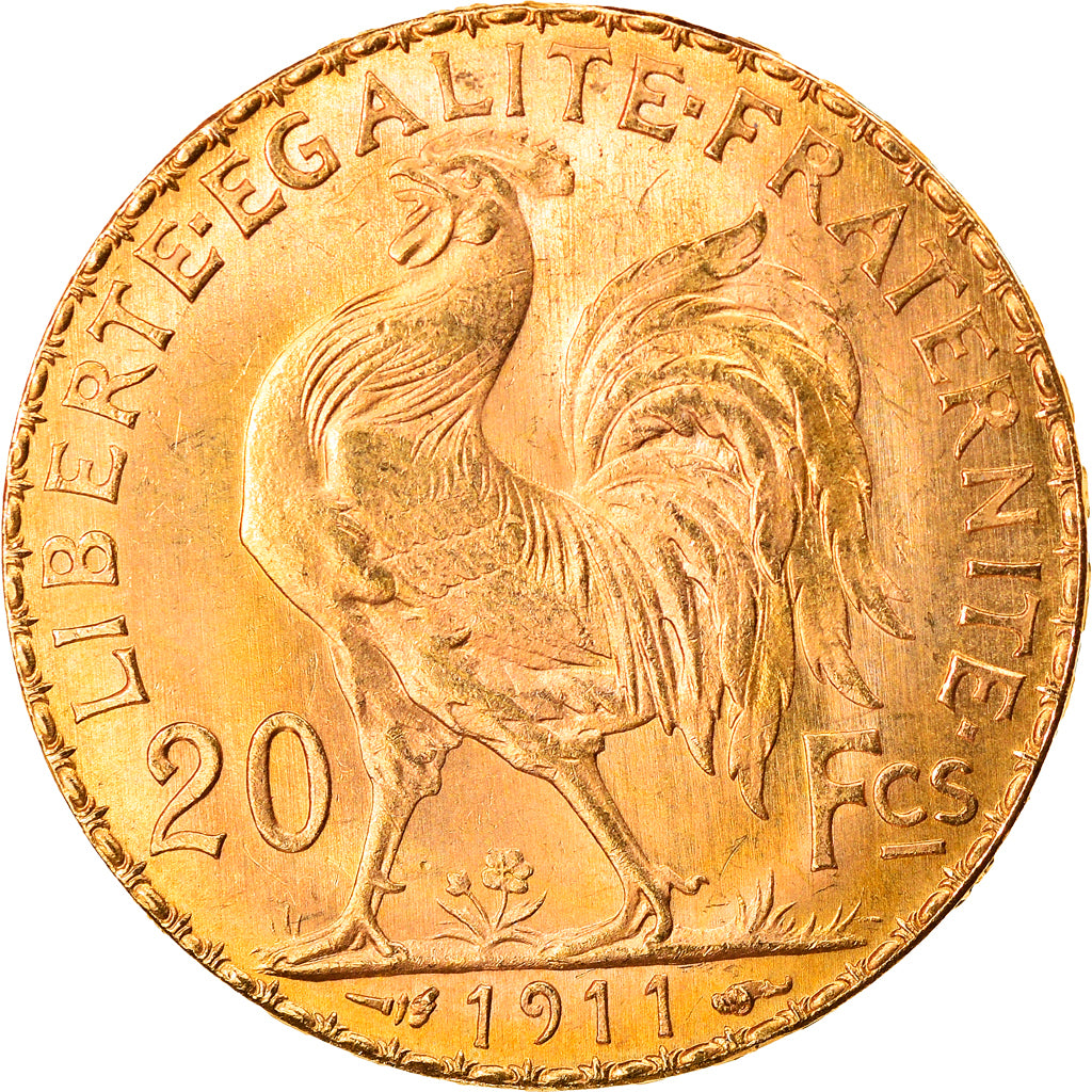 Coin, France, Marianne, 20 Francs, 1911, Paris, MS(63), Gold, KM:857