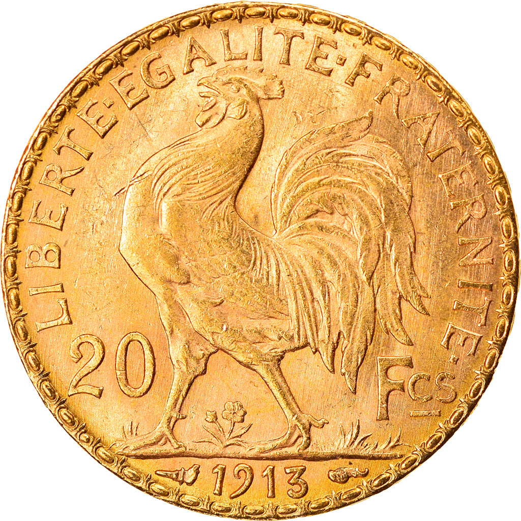 Coin, France, Marianne, 20 Francs, 1913, Paris, MS(63), Gold, KM:857