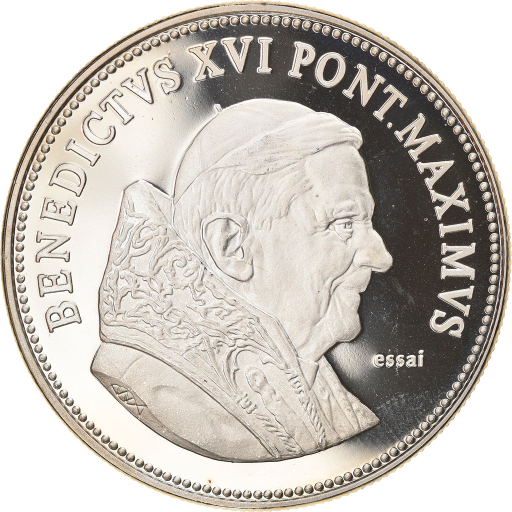 Vatican, Medal, Le Pape Benoit XVI, Religions & beliefs, ESSAI, MS(65-70)