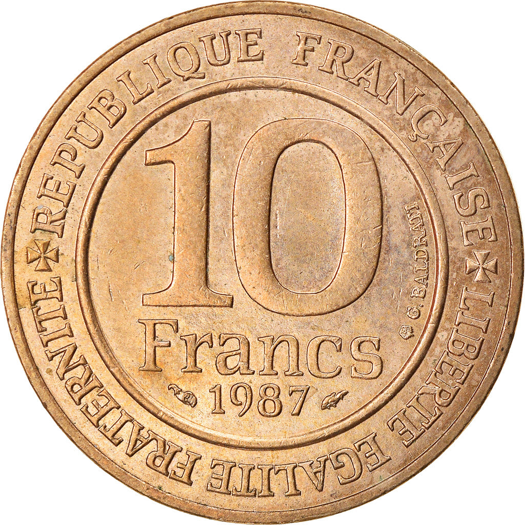 Monnaie, France, 10 Francs, 1987, MILLÉNAIRE CAPÉTIEN 1987, SPL