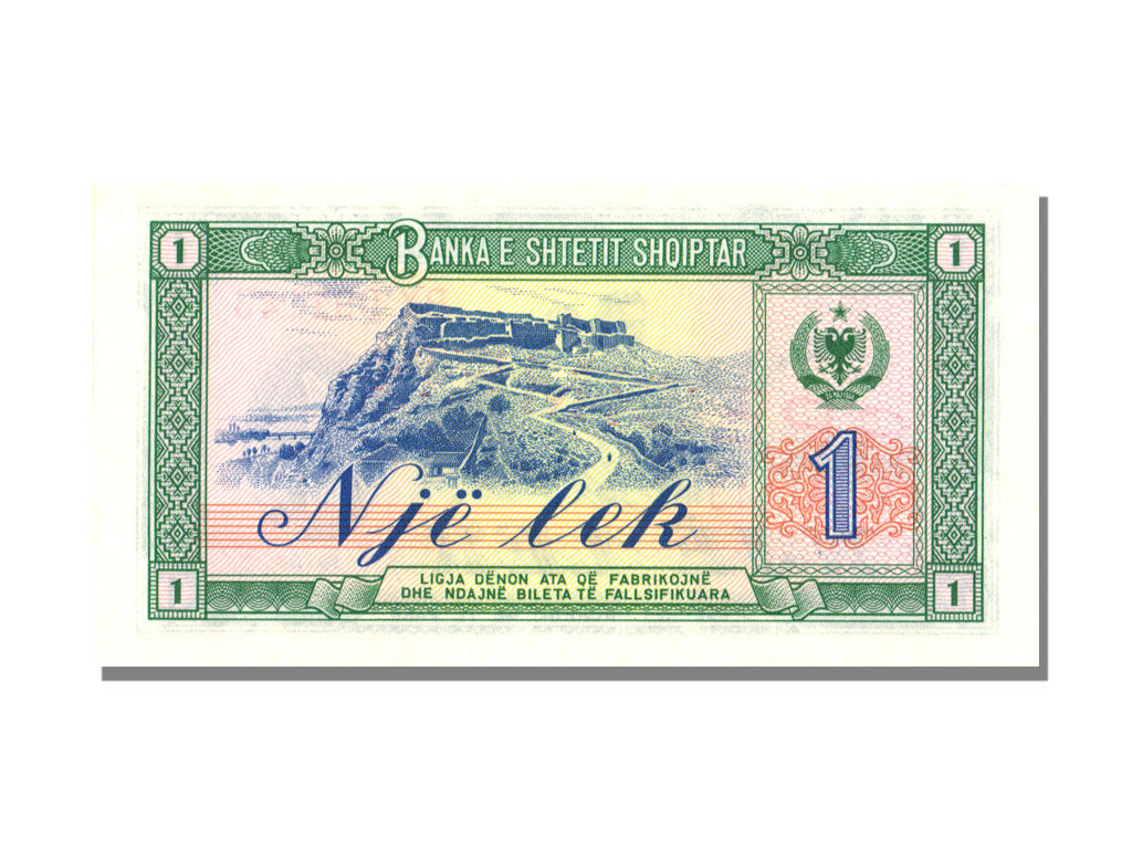 Albania, 1 Lek, 1976, KM #40s2, UNC(65-70), PX 091143