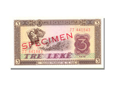 Albania, 3 Lekë, 1976, KM #41a, UNC(65-70), JJ 441843