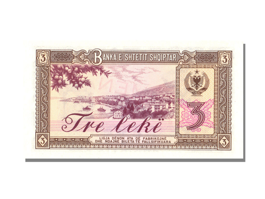 Albania, 3 Lekë, 1976, KM #41a, UNC(65-70), JJ 441843