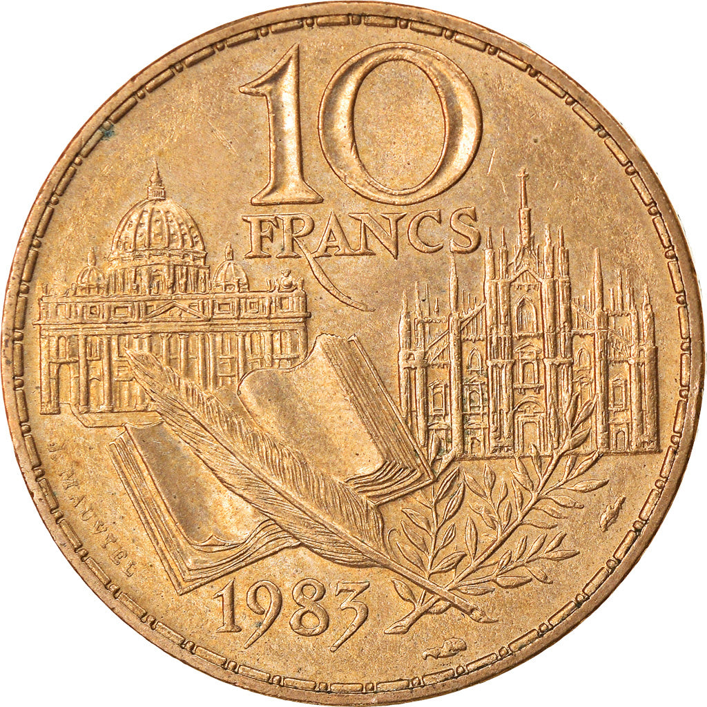 Monnaie, France, Stendhal, 10 Francs, 1983, SUP+, Nickel-Bronze, Gadoury:817