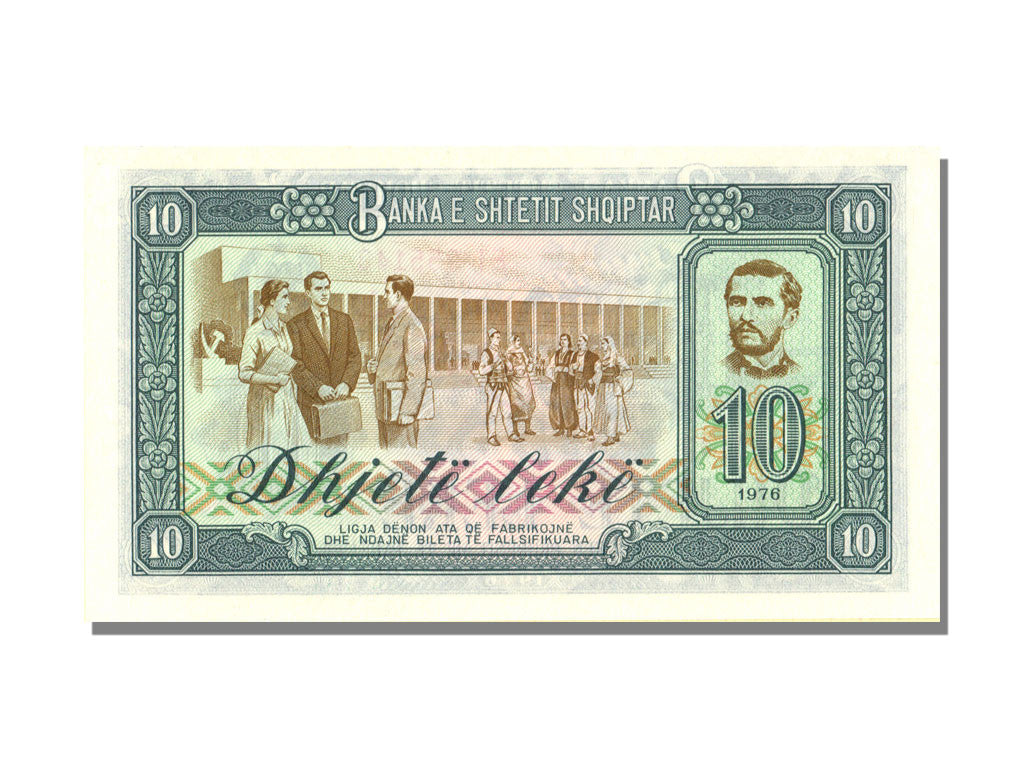 Billete, 10 Lekë, 1976, Albania, UNC