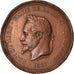 France, Medal, Visite de Napoleon III à la Chambre de Commerce de Lille, 1867