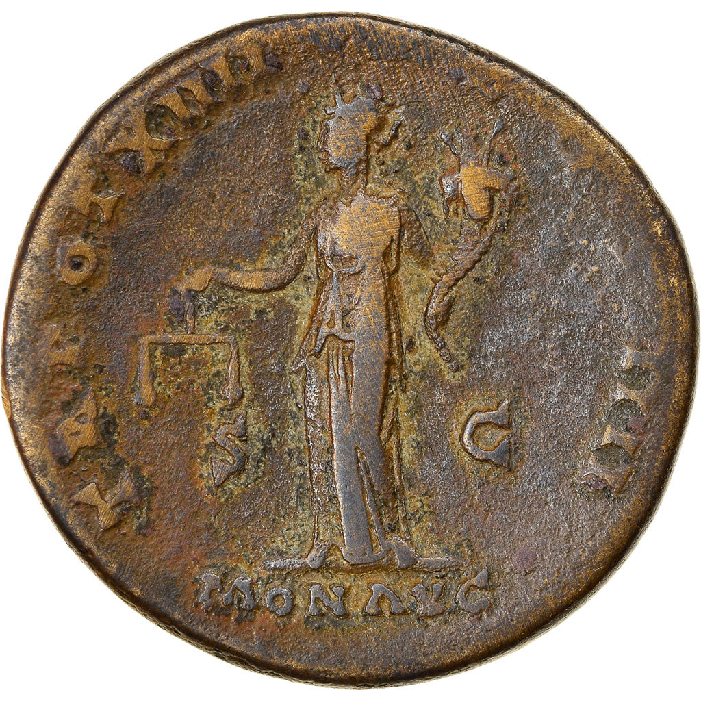Coin, Antoninus Pius, Sestertius, 151-152, Rome, EF(40-45), Cuivre, RIC:872