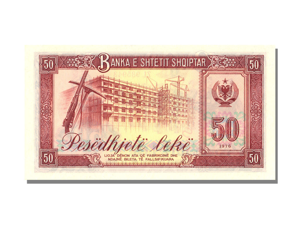Albania, 50 Lekë, 1976, KM #45a, UNC(65-70), ZL 985943