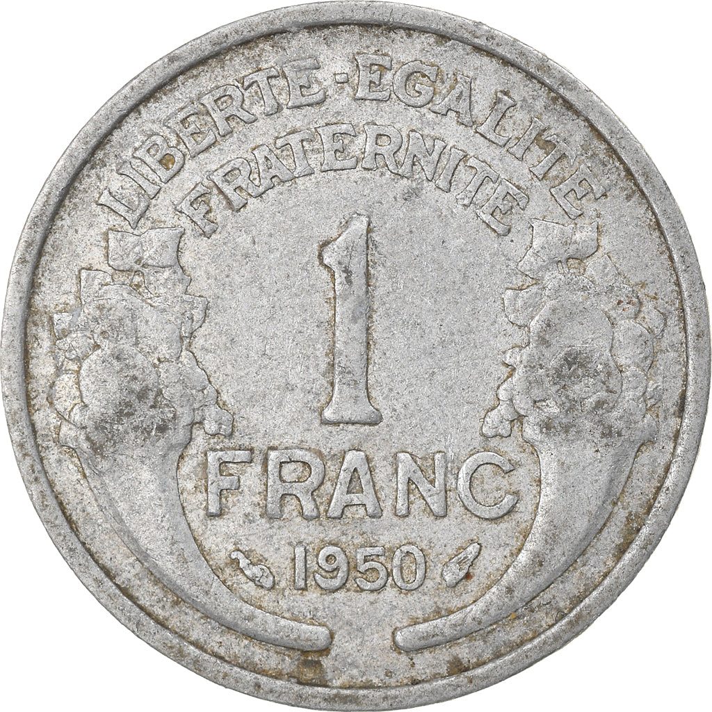 Coin, France, Morlon, Franc, 1950, VF(30-35), Aluminum, KM:885a.1, Gadoury:473b