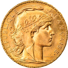 Coin, France, Marianne, 20 Francs, 1908, Paris, MS(63), Gold, KM:857