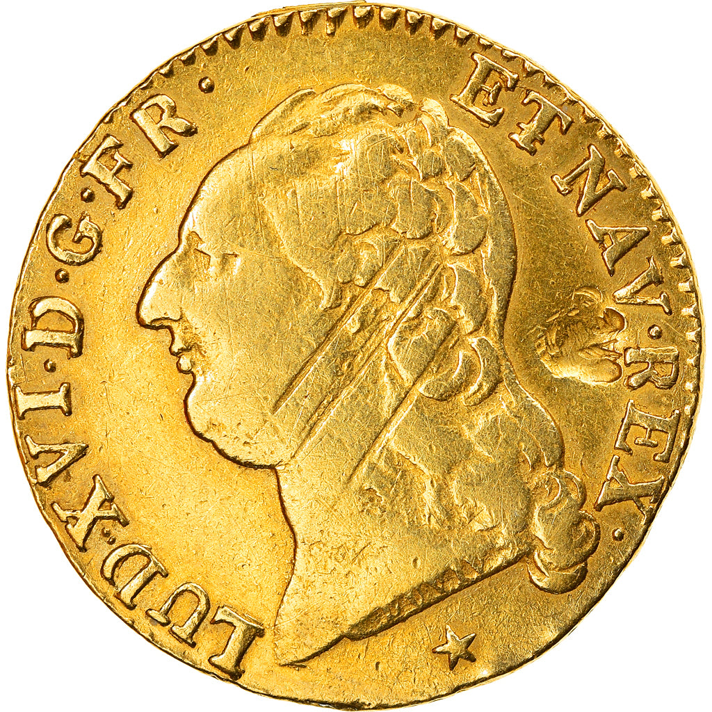 Monnaie, France, Louis XVI, Louis d'or à la tête nue, Louis d'Or, 1788, Lille