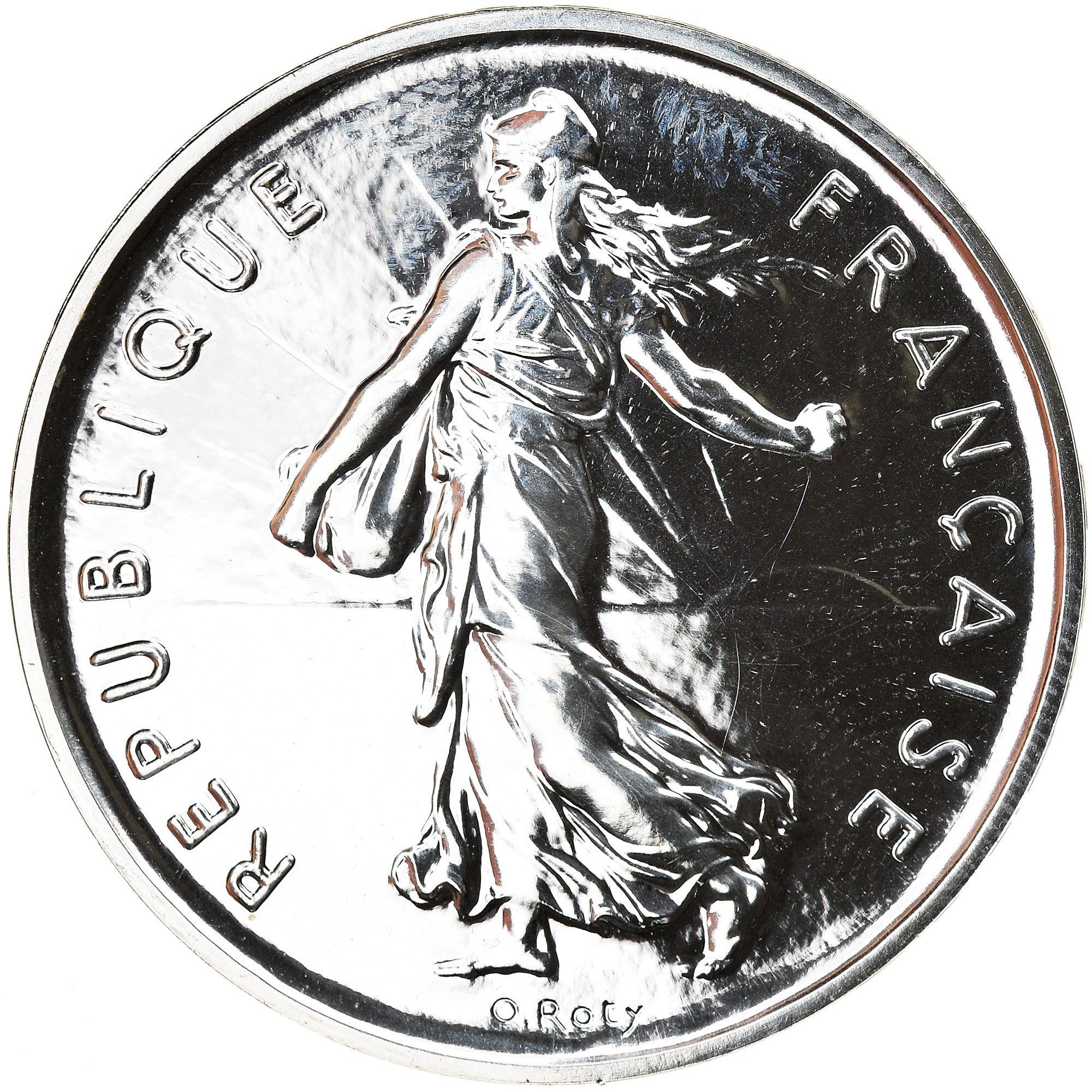 Coin, France, Semeuse, 5 Francs, 2001, Paris, BU, MS(65-70), Silver, Gadoury:771