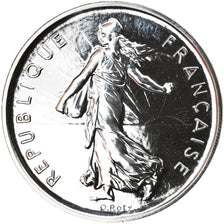 Coin, France, Semeuse, 5 Francs, 2001, Paris, BU, MS(65-70), Silver, Gadoury:771