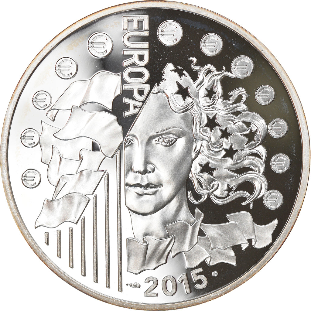Francia, 10 Euro, 2015, Paris, FDC, Argento