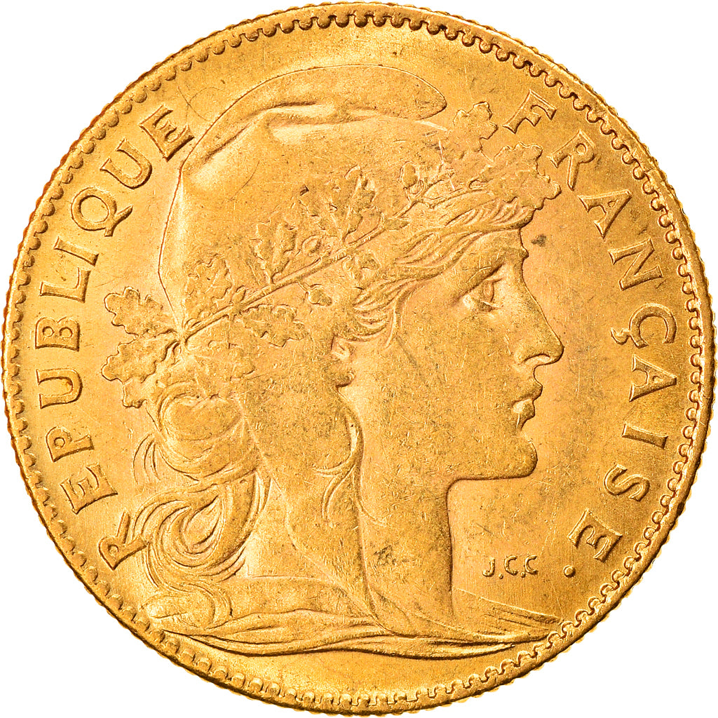 Monnaie, France, Marianne, 10 Francs, 1907, Paris, TTB+, Or, Gadoury:1017