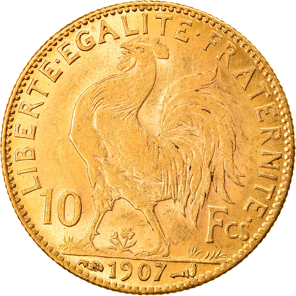 Monnaie, France, Marianne, 10 Francs, 1907, Paris, TTB+, Or, Gadoury:1017