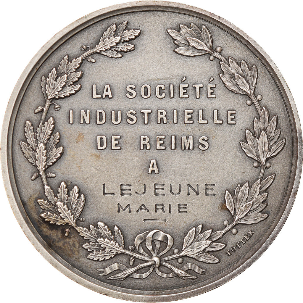 France, Medal, La Société Industrielle de Reims, Brenet, MS(60-62), Silver
