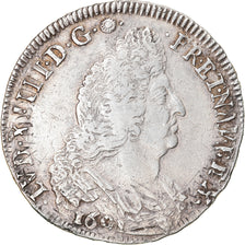 Munten, Frankrijk, Louis XIV, Écu aux palmes, Ecu, Nantes, ZF+, Zilver