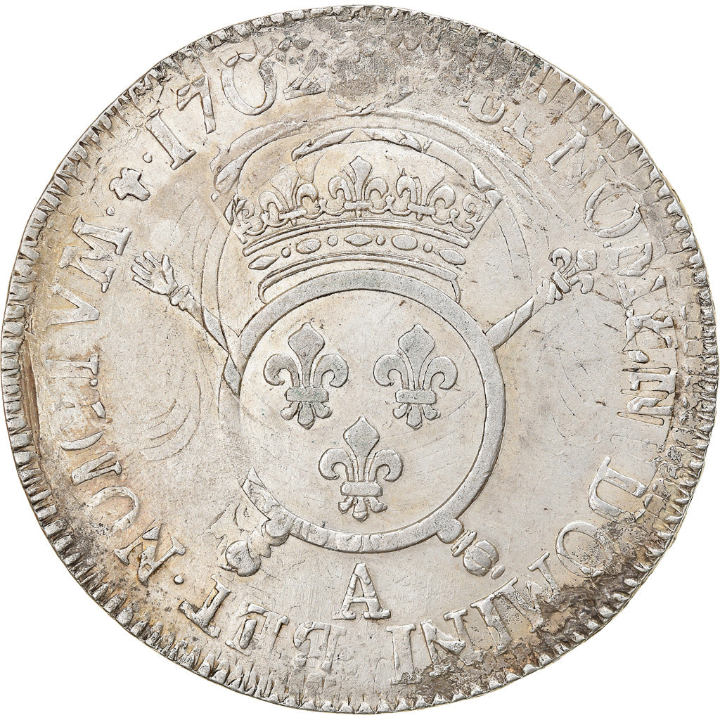 Monnaie, France, Louis XIV, Écu aux insignes, Ecu, 1702, Paris, TTB, Argent
