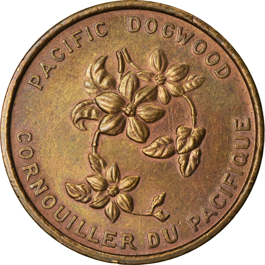 United Kingdom , Medaille, Confédération Pacific Dogwood, 1871, SS+, Kupfer
