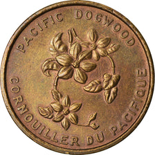 United Kingdom , Medaille, Confédération Pacific Dogwood, 1871, SS+, Kupfer