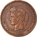 Coin, France, Cérès, 10 Centimes, 1890, Paris, EF(40-45), Bronze, KM:815.1, Le