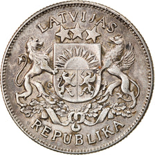 Coin, Latvia, 2 Lati, 1926, EF(40-45), Silver, KM:8