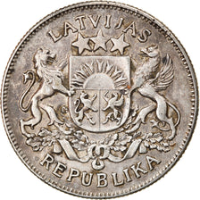 Coin, Latvia, 2 Lati, 1926, EF(40-45), Silver, KM:8