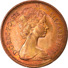 Moneda, Gran Bretaña, Elizabeth II, 2 New Pence, 1978, BC+, Bronce, KM:916