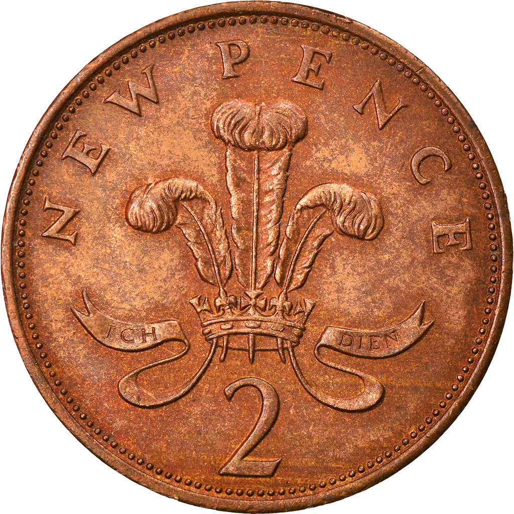 Moneta, Gran Bretagna, Elizabeth II, 2 New Pence, 1978, MB+, Bronzo, KM:916
