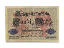 Billete, 50 Mark, 1914, Alemania, 1914-08-05, MBC
