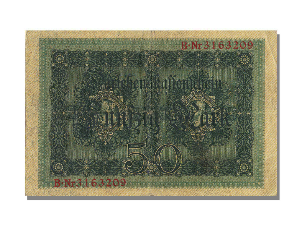 Billete, 50 Mark, 1914, Alemania, 1914-08-05, MBC