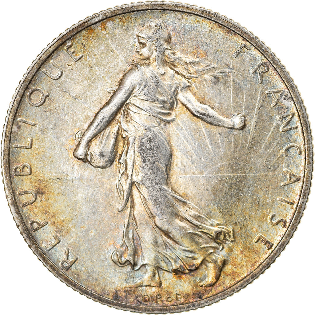 Coin, France, Semeuse, 2 Francs, 1919, Paris, EF(40-45), Silver, KM:845.1