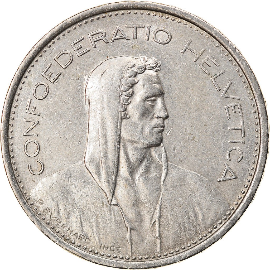 Coin, Switzerland, 5 Francs, 1968, Bern, EF(40-45), Copper-nickel, KM:40a.1