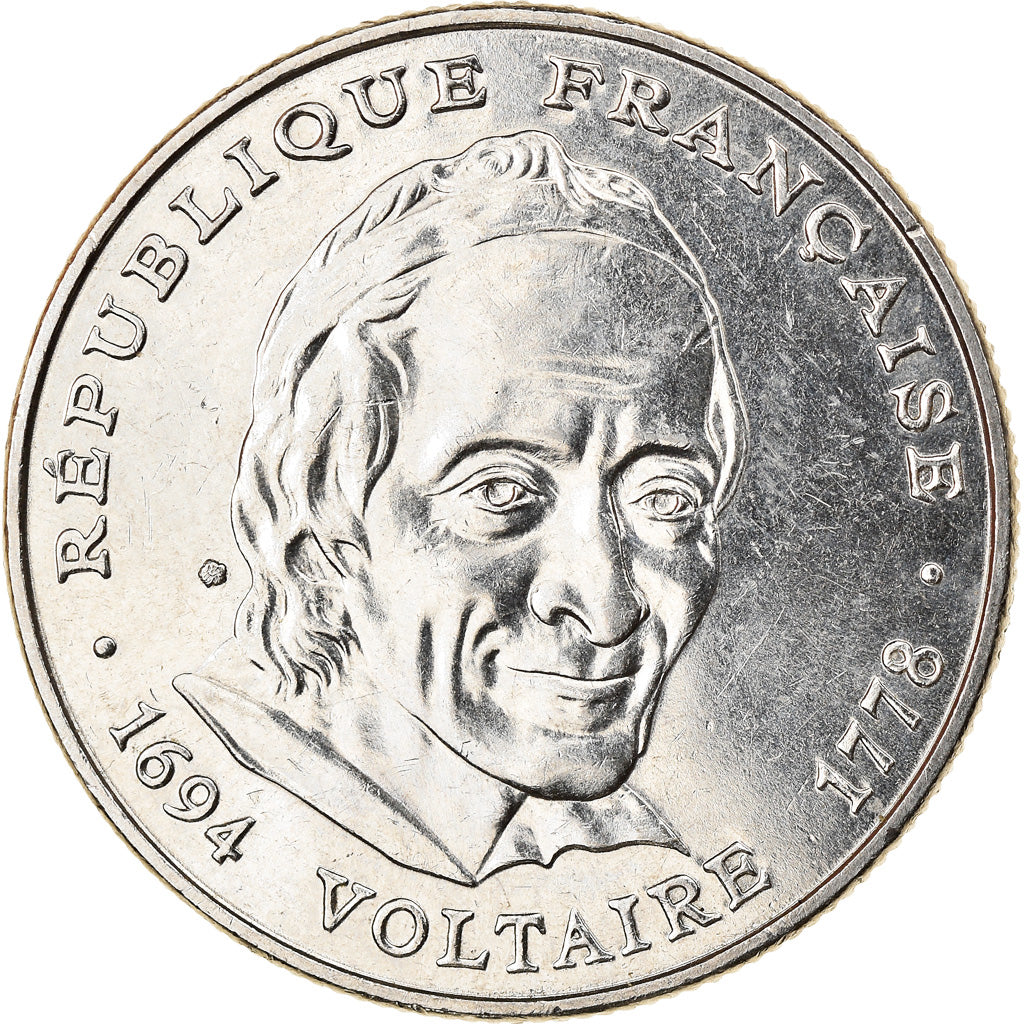 Coin, France, Voltaire, 5 Francs, 1994, Paris, MS(63), Nickel, KM:1063