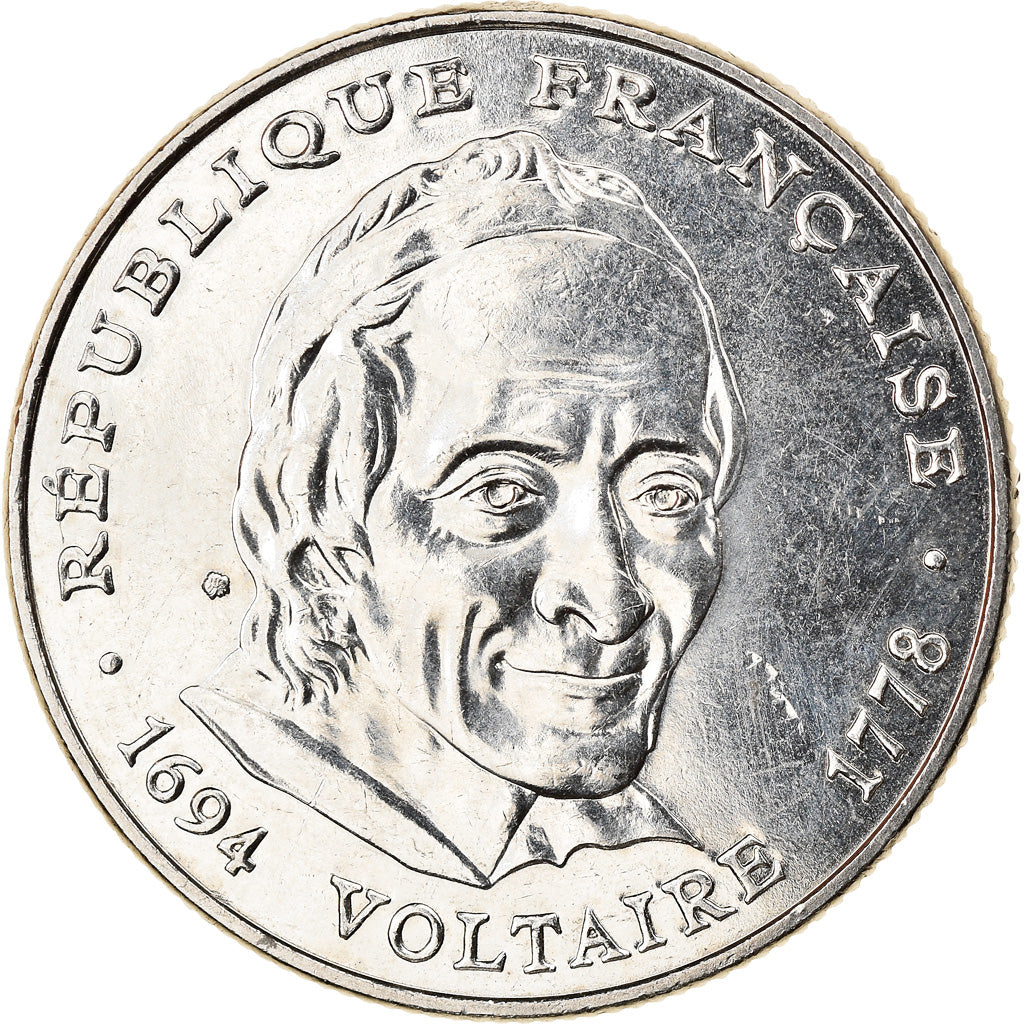 Coin, France, Voltaire, 5 Francs, 1994, Paris, MS(63), Nickel, KM:1063
