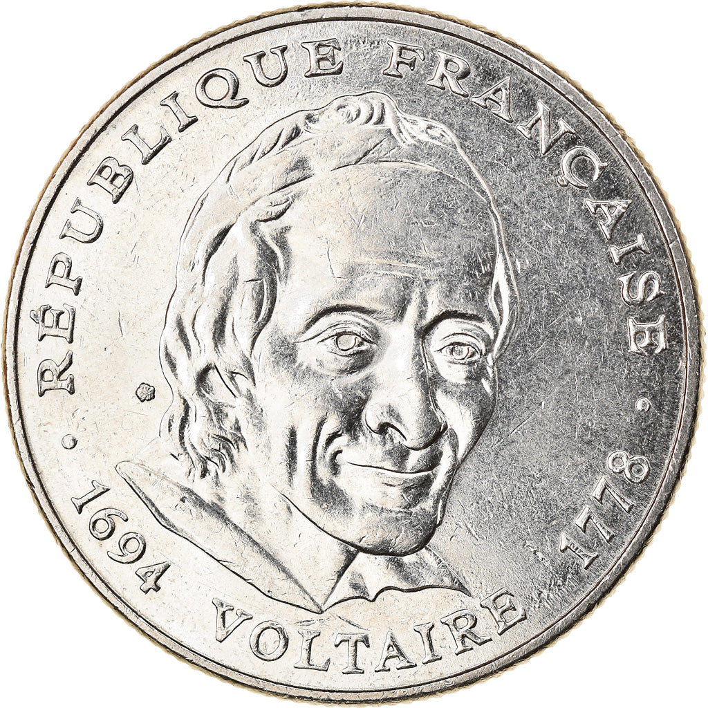 Coin, France, Voltaire, 5 Francs, 1994, Paris, MS(63), Nickel, KM:1063