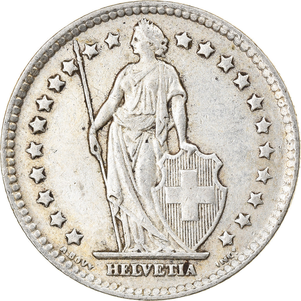 Moneta, Svizzera, Franc, 1943, Bern, BB, Argento, KM:24