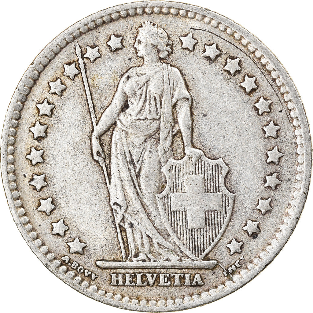 Coin, Switzerland, Franc, 1943, Bern, EF(40-45), Silver, KM:24