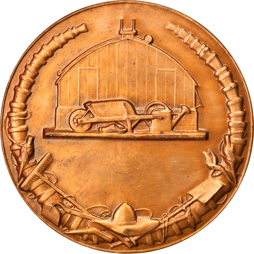 France, Médaille, Flore, Femme nue au Jardin, Delannoy, SUP+, Bronze