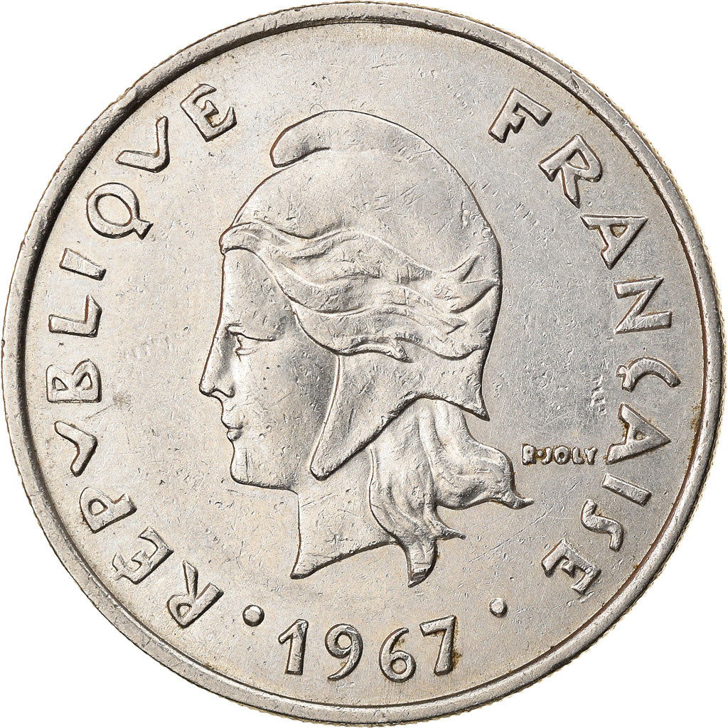 Monnaie, Nouvelle-Calédonie, 20 Francs, 1967, Paris, TTB+, Nickel, KM:6